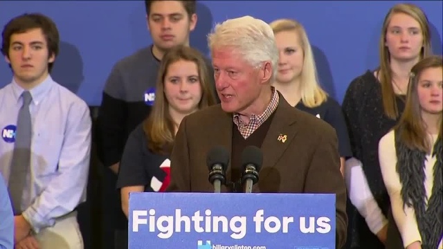 Bill Clinton campaigning