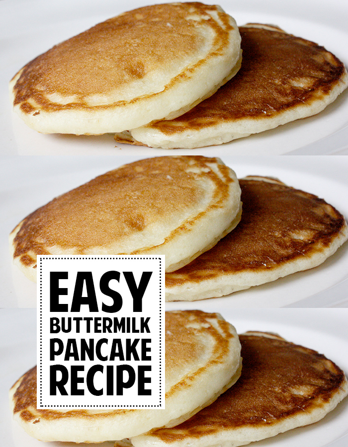 The easiest buttermilk pancakes